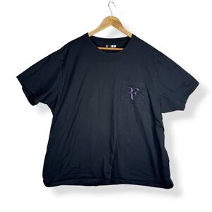 Roger Federer Uniqlo Pocket T Shirt Mens Size 3XL Tennis Sporty Minimalist Top‎